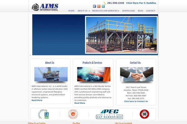 Aims theme site design template sample