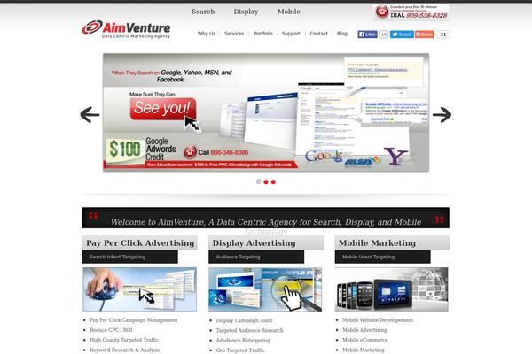 aimventure.com site used Aim-venture
