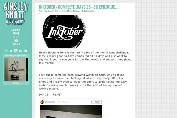 Ink theme site design template sample