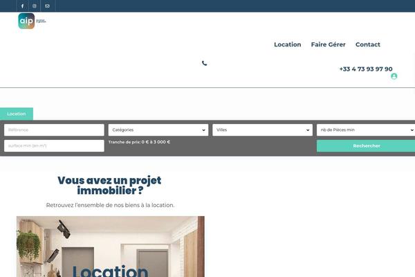Residence Child theme site design template sample