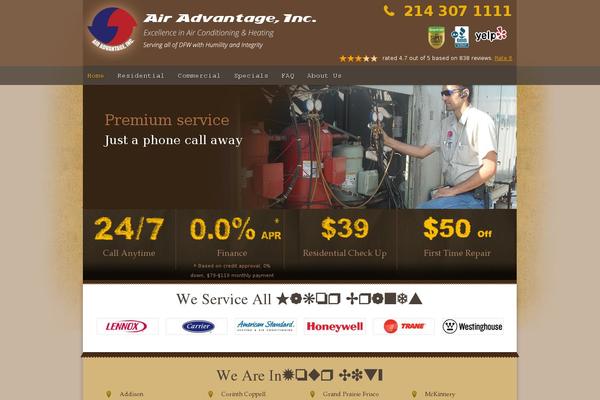 Air theme site design template sample