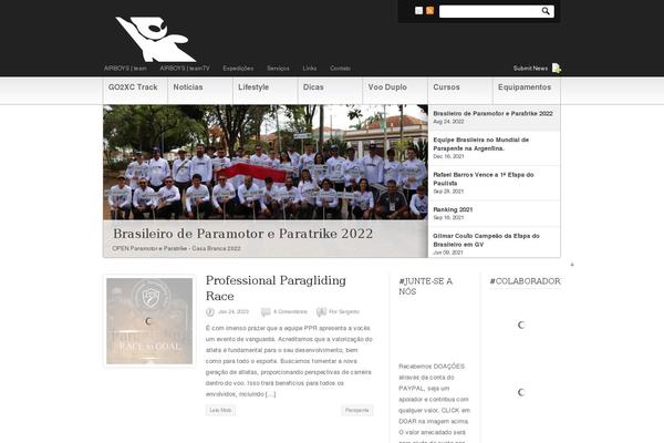 Newscast theme site design template sample