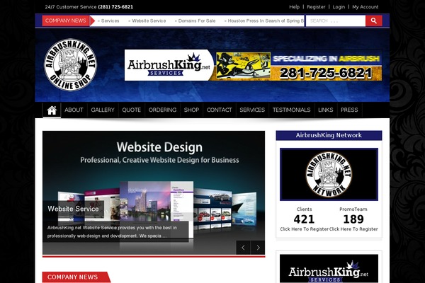 airbrushking.net site used Beonepage-pro