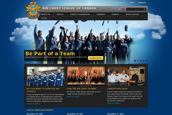 aircadetleague.com site used Air-cadets