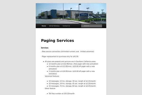 Twenty Eleven theme site design template sample