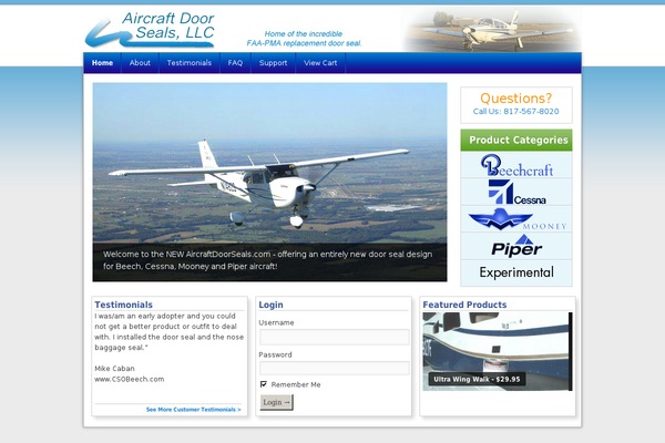 aircraftdoorseals.com site used Aircraftdoorseals