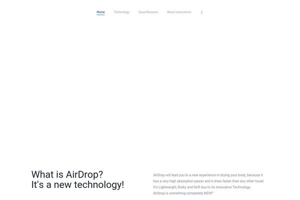 airdroptowels.com site used ProStart