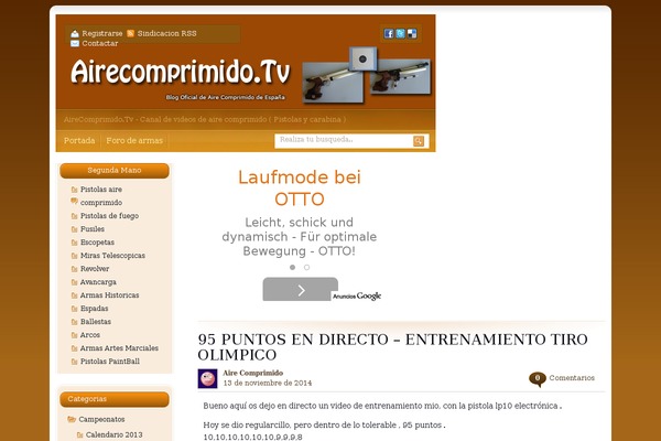 airecomprimido.tv site used Tecnologia
