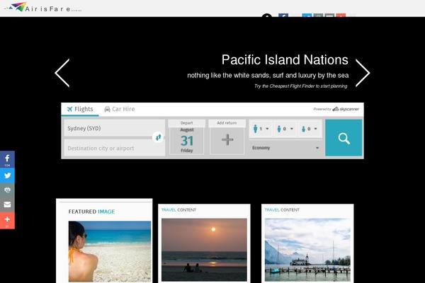 airisfare.com.au site used Travel Lite