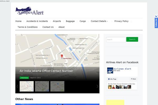 airlinesalert.com site used Flash News