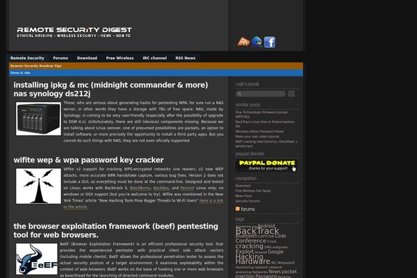 Site using Menubar-templates plugin