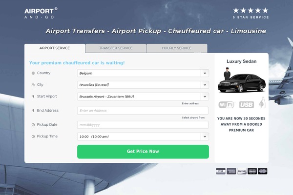 airportandgo.com site used Ang