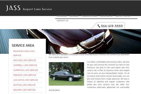 Limo theme site design template sample