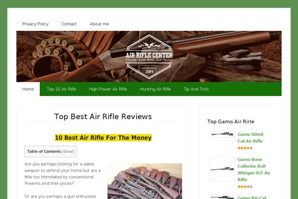 airriflecenter.com site used Recipe-blogger