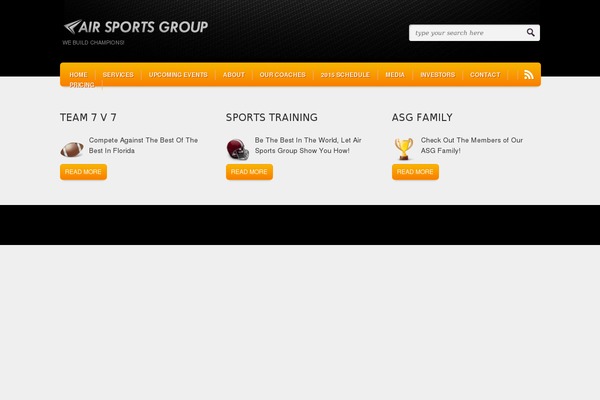 airsg.net site used Webfolio