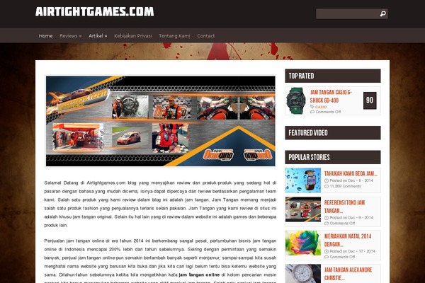 Tiberion theme site design template sample