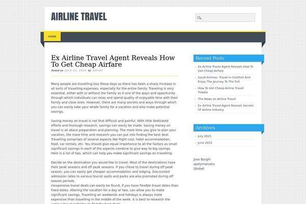 Living Journal theme site design template sample