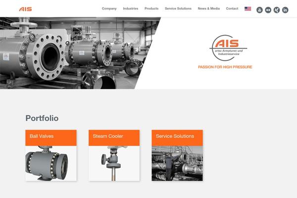 Ais theme site design template sample