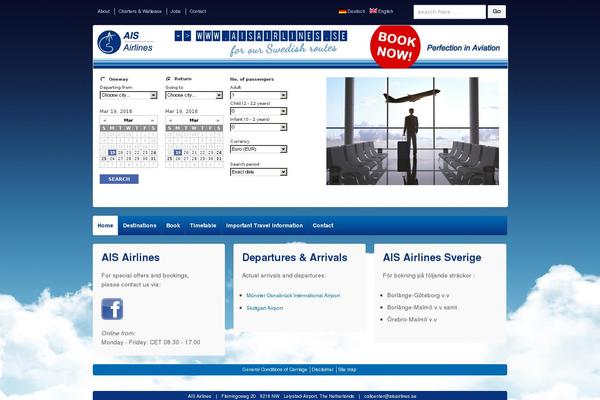 aisairlines.com site used Aisairlines
