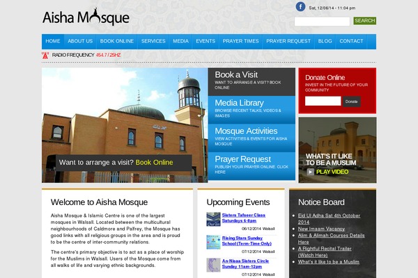 aishamosque.org site used Brochure