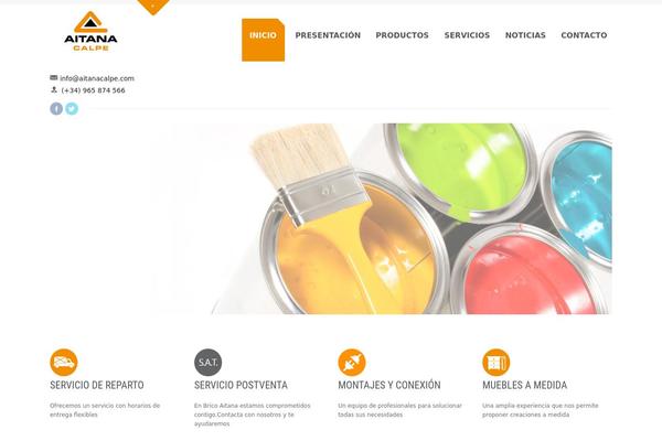 Maestro theme site design template sample