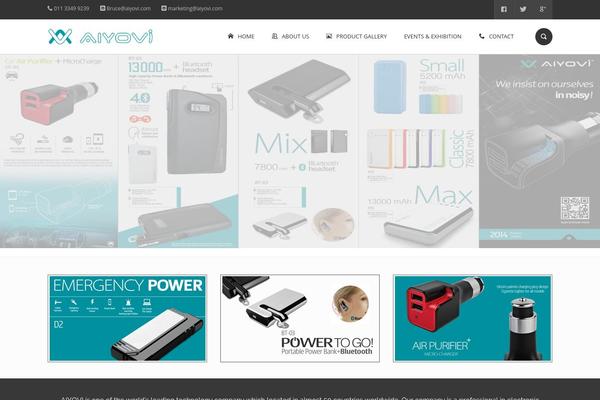 Elvyre theme site design template sample