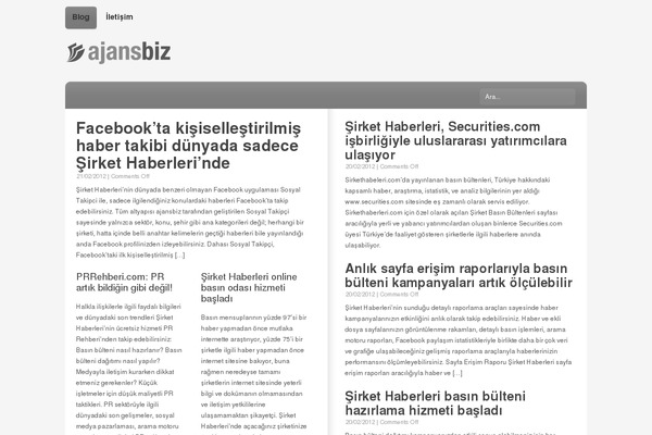 ajansbiz.com site used Meta Morphosis