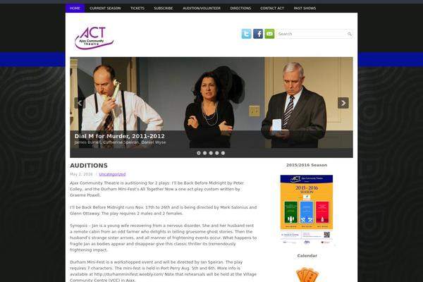 Protheatre theme site design template sample