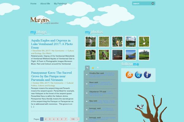 ajaysekher.net site used Margins