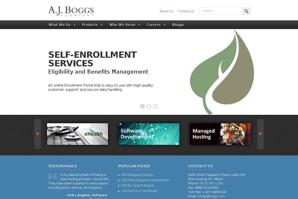ajboggs.com site used Danzerpress-child-theme