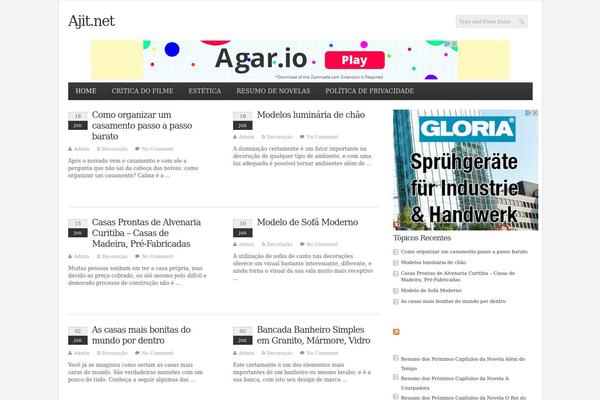 Infimag theme site design template sample