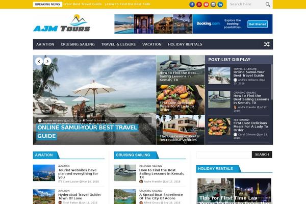 NanoMag theme site design template sample