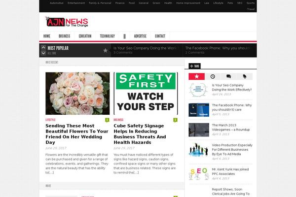 Newsroom14 theme site design template sample
