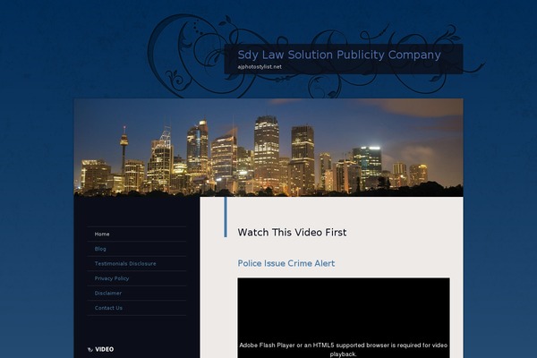 Dusk To Dawn theme site design template sample