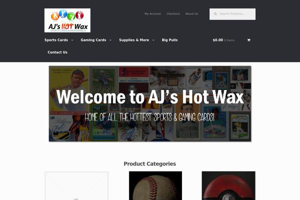 Storefront theme site design template sample