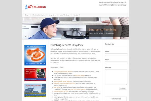 Modernize theme site design template sample