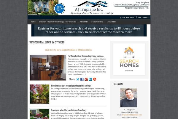 AgentPress theme site design template sample