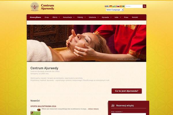 Wellness theme site design template sample