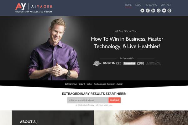Hub-child theme site design template sample