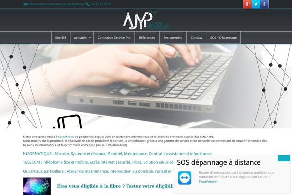Envision theme site design template sample