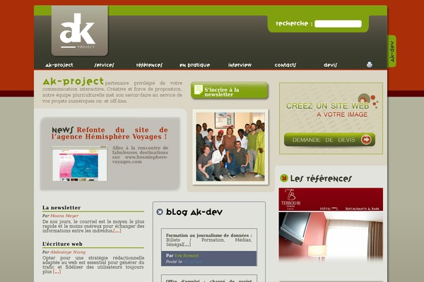 Site using Alpine PhotoTile for Google Plus and Picasa plugin