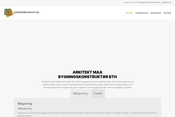 Generatepress_child theme site design template sample