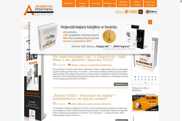 akademia theme websites examples