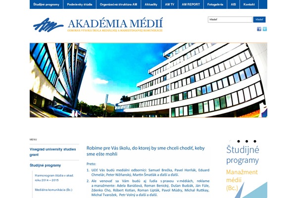 Academica theme site design template sample