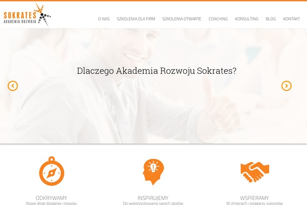 The Leader theme site design template sample