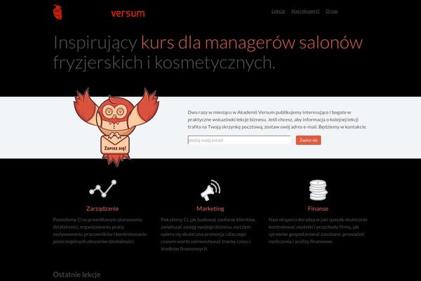 akademiaversum.pl site used Lessons