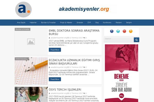 Feather Magazine theme site design template sample