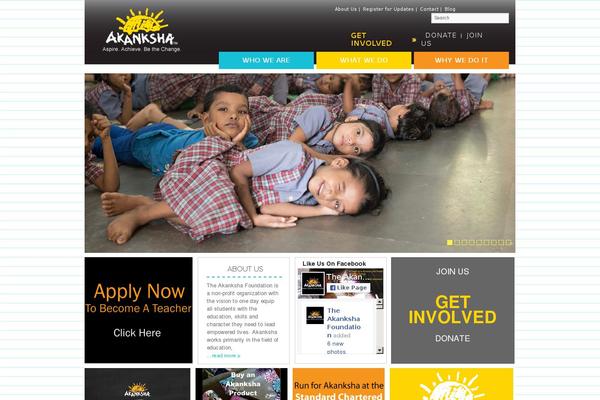 akanksha.org site used Akanksha