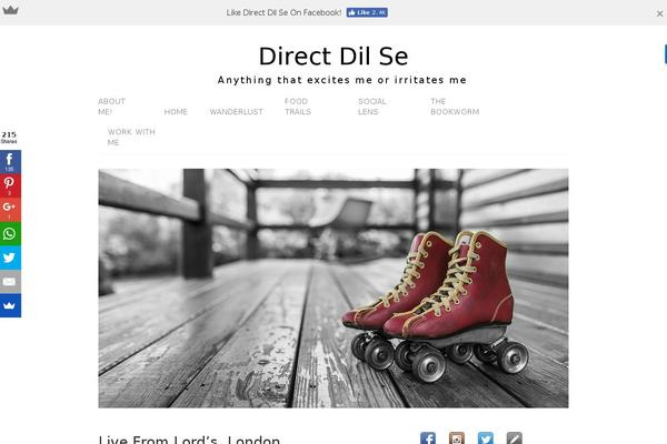 Lifestyle theme site design template sample
