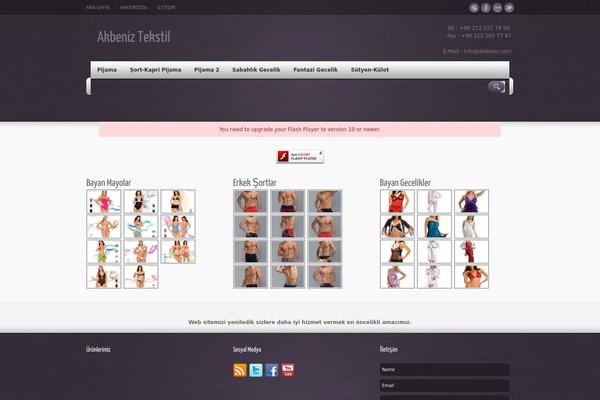 Thunder theme site design template sample